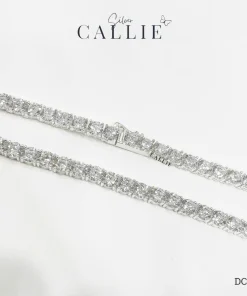 Alternative view of DC412 - Dây Chuyền Bạc Callie Silver Cô Dâu Tennis 5mm