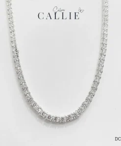 DC412 - Dây Chuyền Bạc Callie Silver Cô Dâu Tennis 5mm