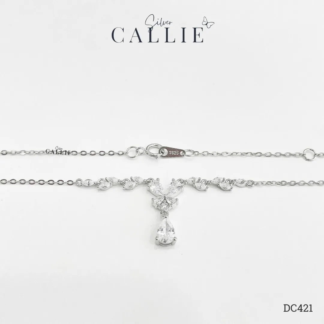 DC421 - Dây chuyền bạc Callie Silver Nguyệt Quế Mặt Giọt Nước - Image 9