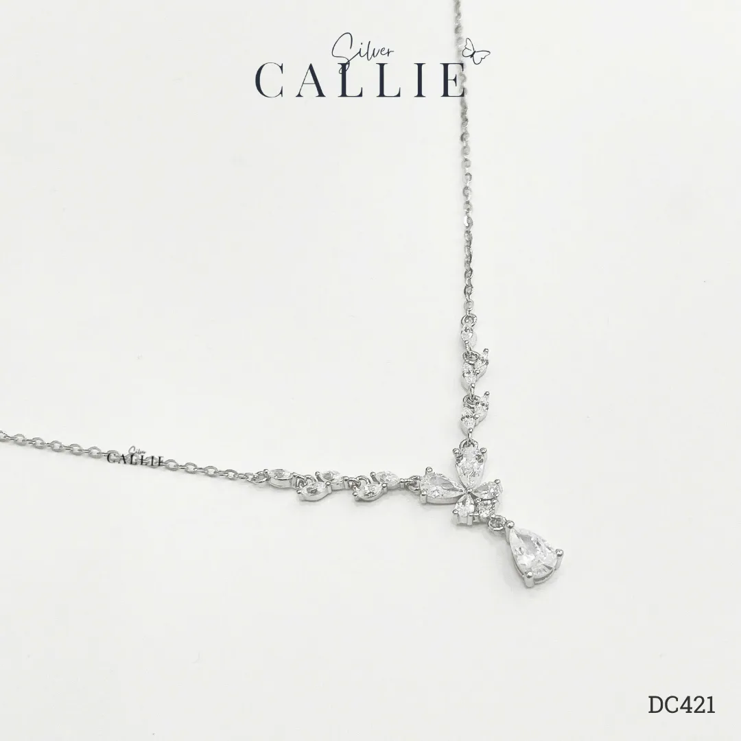 DC421 - Dây chuyền bạc Callie Silver Nguyệt Quế Mặt Giọt Nước - Image 7