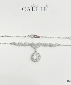 Alternative view of DC422 - Dây chuyền bạc Callie Silver Nguyệt Quế Mặt Tròn