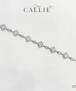 Alternative view of LT376 - Lắc tay bạc Callie Silver hình thoi Cô Dâu