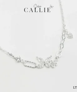 Alternative view of LT382 - Lắc tay bạc Callie Silver bướm và hoa