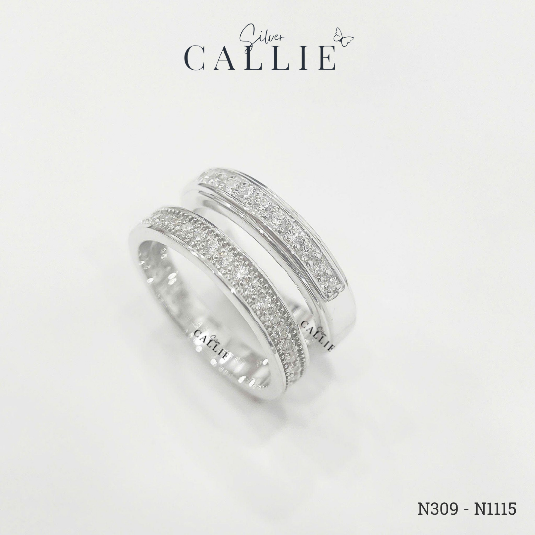 N309 - N1115: Nhẫn bạc thiết kế Callie Silver Đính Đá - Image 5