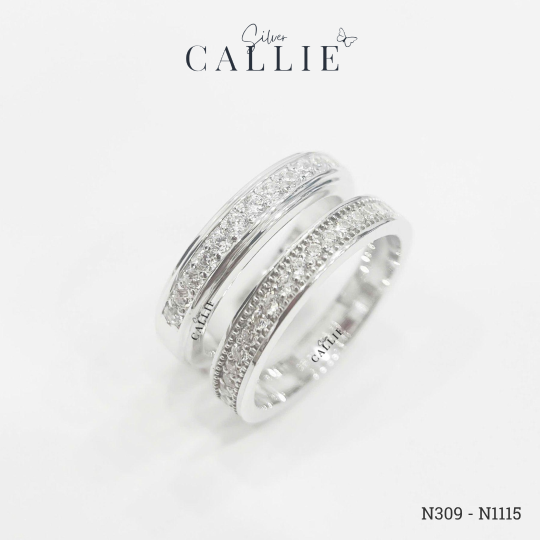 N309 - N1115: Nhẫn bạc thiết kế Callie Silver Đính Đá - Image 7