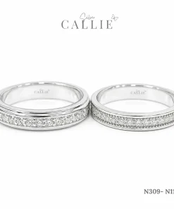 N309 - N1115: Nhẫn bạc thiết kế Callie Silver Đính Đá