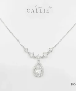DC414 - Dây Chuyền Bạc Callie Silver Mặt Giọt Nước