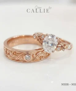 Alternative view of N1118 - N1119: Nhẫn Bạc Thiết Kế Callie Silver Enchanted Vines