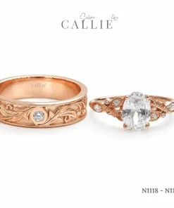 N1118 - N1119: Nhẫn Bạc Thiết Kế Callie Silver Enchanted Vines