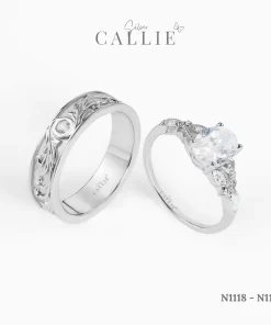 Alternative view of N1118 - N1119: Nhẫn Bạc Thiết Kế Callie Silver Enchanted Vines