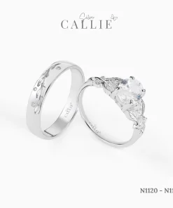 Alternative view of N1120 - N1121: Nhẫn bạc thiết kế Callie Silver Vines of Destiny