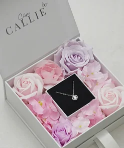 Set Quà Tim Đính Đá Callie Silver Trang Sức Bạc Cao Cấp 20/10