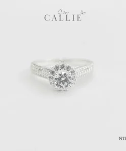 Alternative view of N1133 - Nhẫn Bạc Callie Silver Hidden Heart