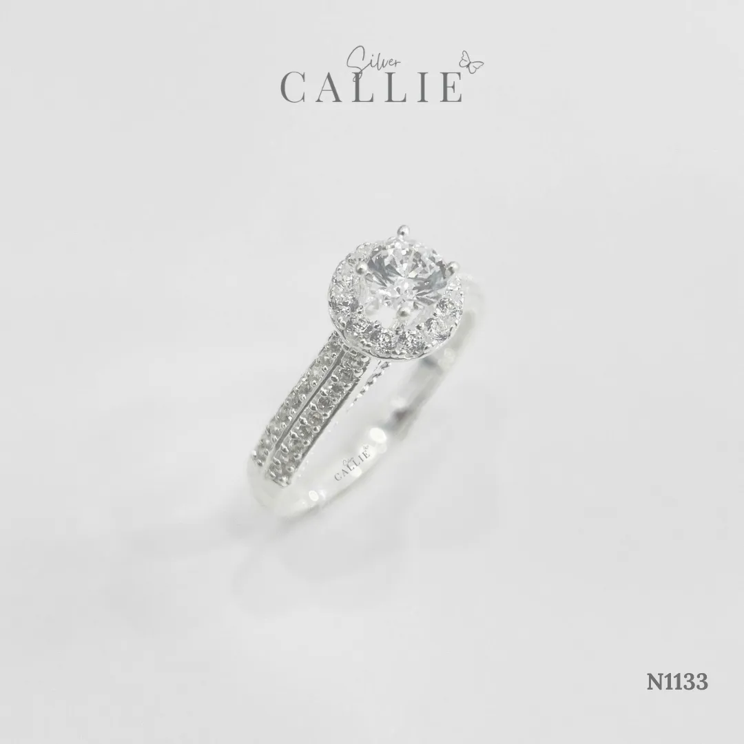 N1133 - Nhẫn Bạc Callie Silver Hidden Heart