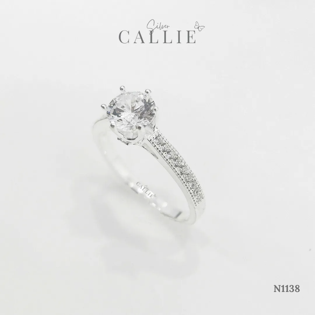 N1138 - Nhẫn Bạc Callie Silver Shining Cathedral