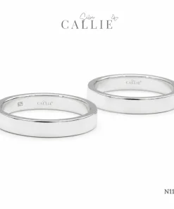 N1145 - Nhẫn bạc thiết kế Callie Silver Trơn 3li5