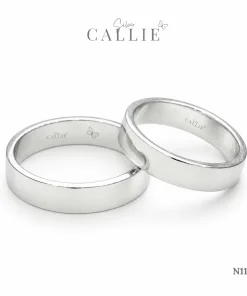 N1146 - Nhẫn bạc thiết kế Callie Silver Trơn 4li5