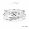 N1155 - N1156: Nhẫn bạc thiết kế Callie Silver Curved Trilogy