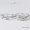 N1165 - N1166: Nhẫn bạc thiết kế Callie Silver 1 Viên Chủ