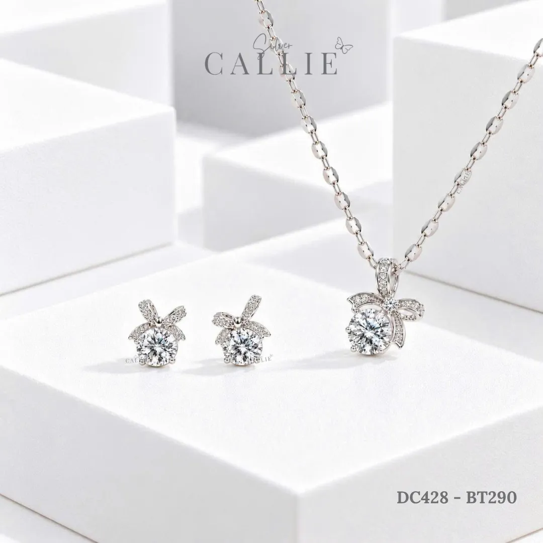 Set Quà Nơ Callie Silver Trang Sức Bạc Cao Cấp 20/10 - Hình ảnh 5