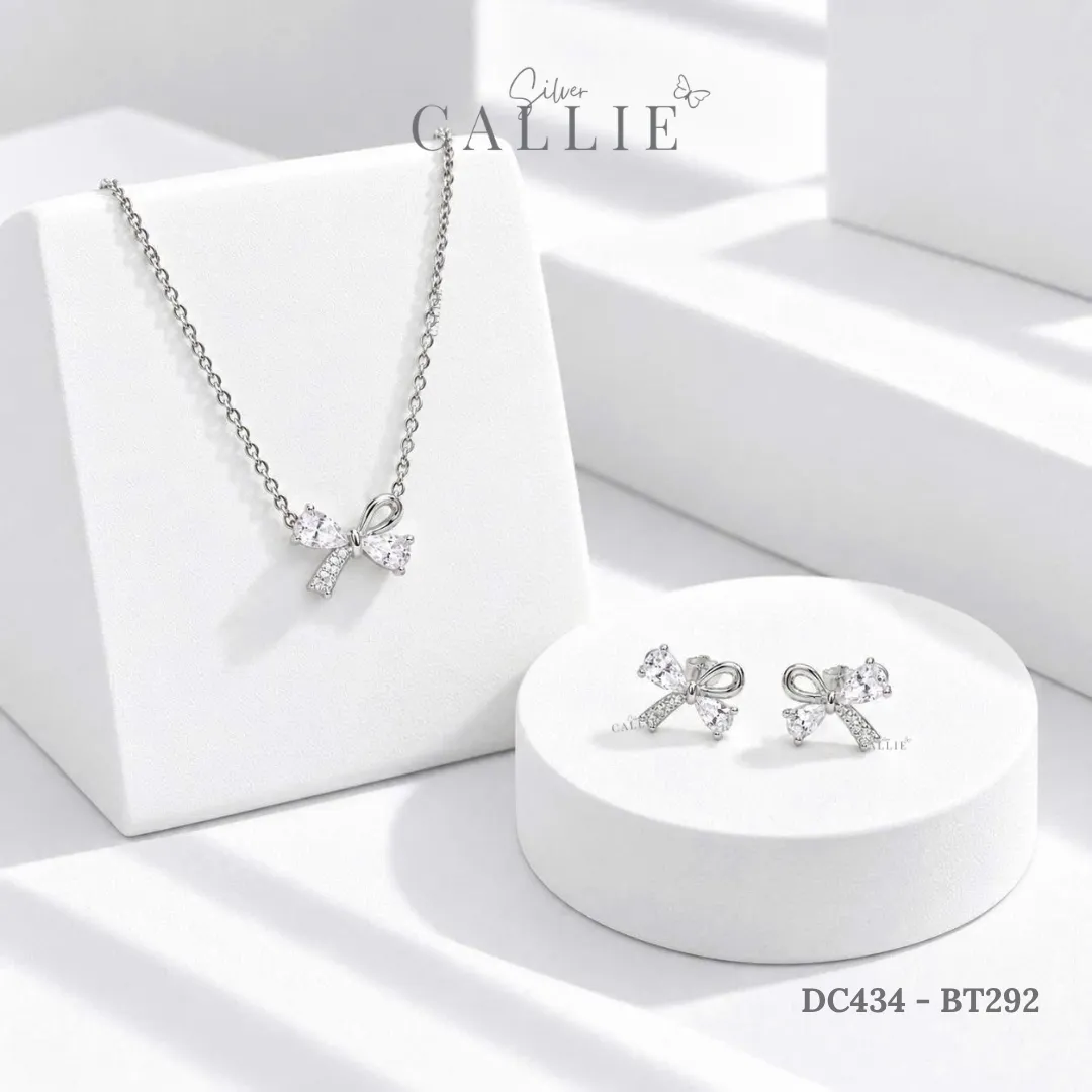 Set Quà Nơ Callie Silver Trang Sức Bạc Cao Cấp 20/10 - Hình ảnh 5