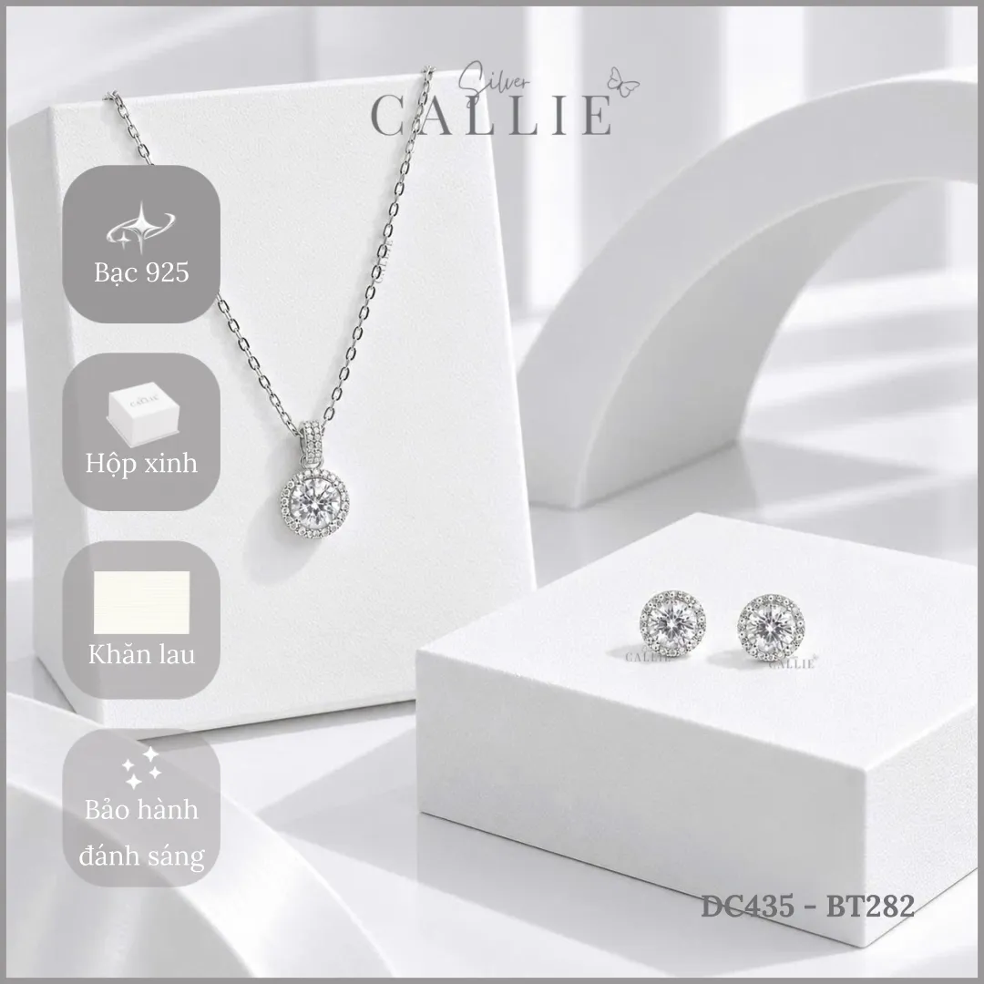 Set Quà Callie Silver Trang Sức Bạc Cao Cấp 20/10 - Hình ảnh 7