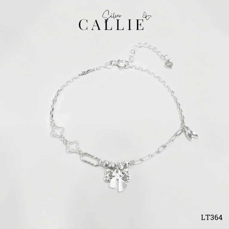 Set Quà Nơ Móc Máy Callie Silver Trang Sức Bạc Cao Cấp 20/10 - Hình ảnh 4