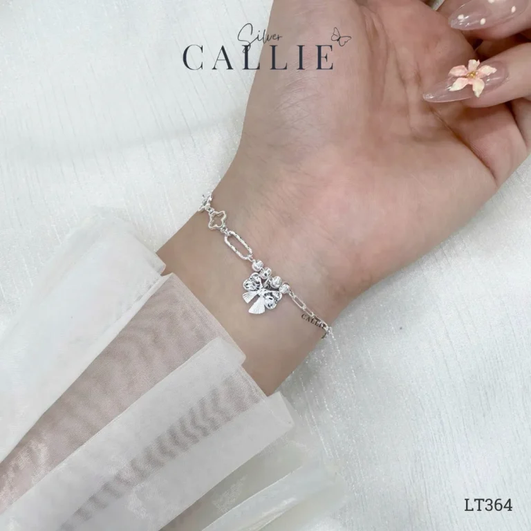 Set Quà Nơ Móc Máy Callie Silver Trang Sức Bạc Cao Cấp 20/10 - Hình ảnh 3