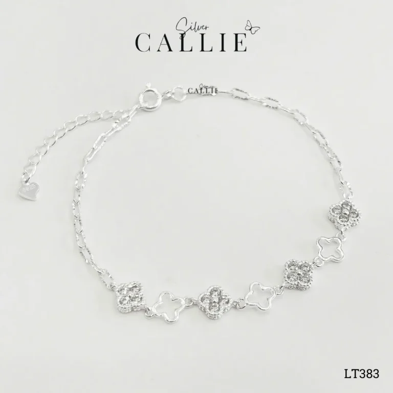 Set Quà Cỏ 4 Lá Callie Silver Trang Sức Bạc Cao Cấp 20/10 - Hình ảnh 2