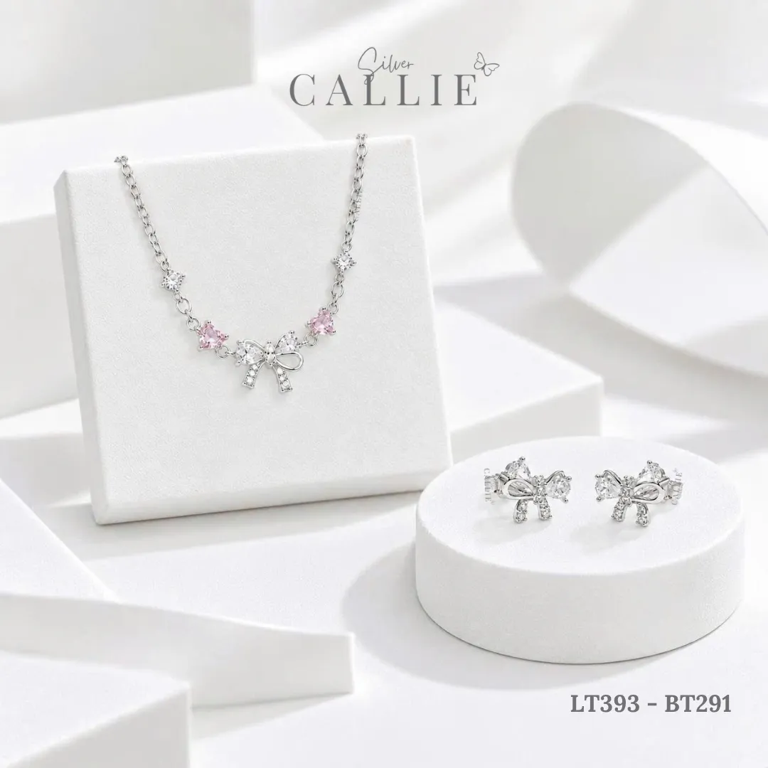 Set Quà Nơ Callie Silver Trang Sức Bạc Cao Cấp 20/10 - Hình ảnh 2