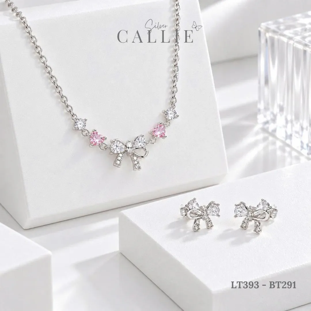Set Quà Nơ Callie Silver Trang Sức Bạc Cao Cấp 20/10 - Hình ảnh 4