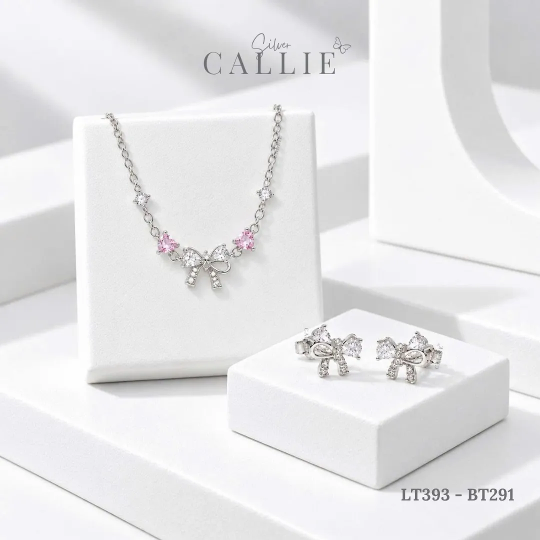 Set Quà Nơ Callie Silver Trang Sức Bạc Cao Cấp 20/10 - Hình ảnh 5