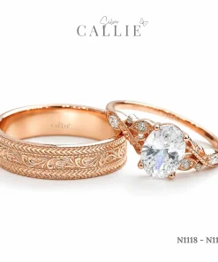 N1118 - N1122: Nhẫn bạc thiết kế Callie Silver Royal Mark