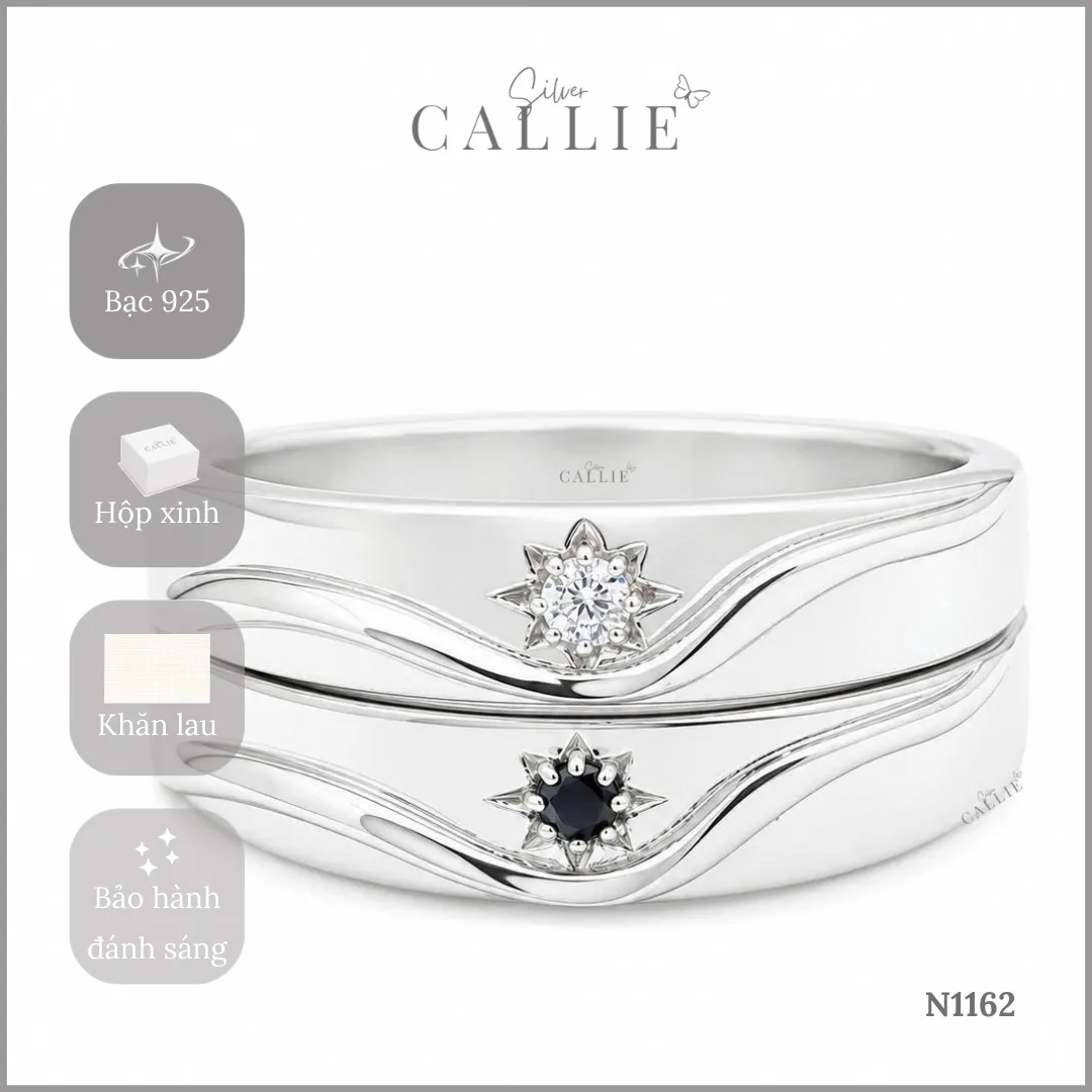 N1162 - Nhẫn bạc thiết kế Callie Silver Sóng Và Nhật Nguyệt - Image 10