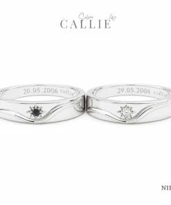 Alternative view of N1162 - Nhẫn bạc thiết kế Callie Silver Sóng Và Nhật Nguyệt
