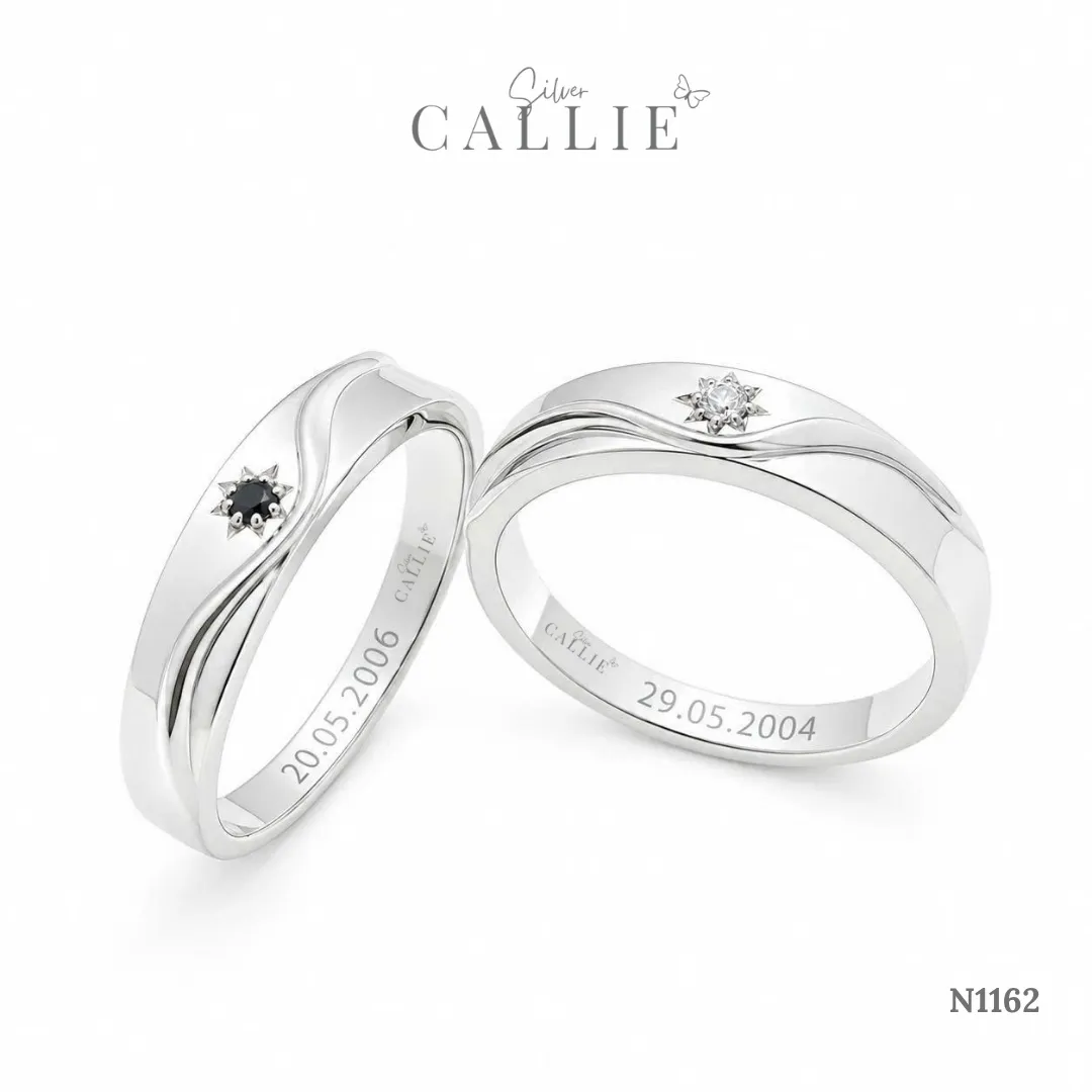 N1162 - Nhẫn bạc thiết kế Callie Silver Sóng Và Nhật Nguyệt - Image 3